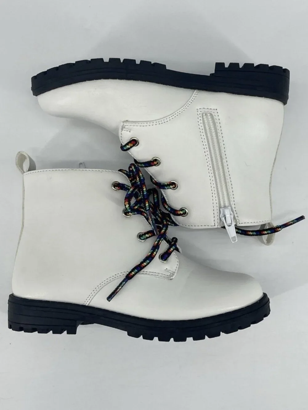 Tucker + Tate Kenna White Ankle Boots Toddler Girls Size 10 M